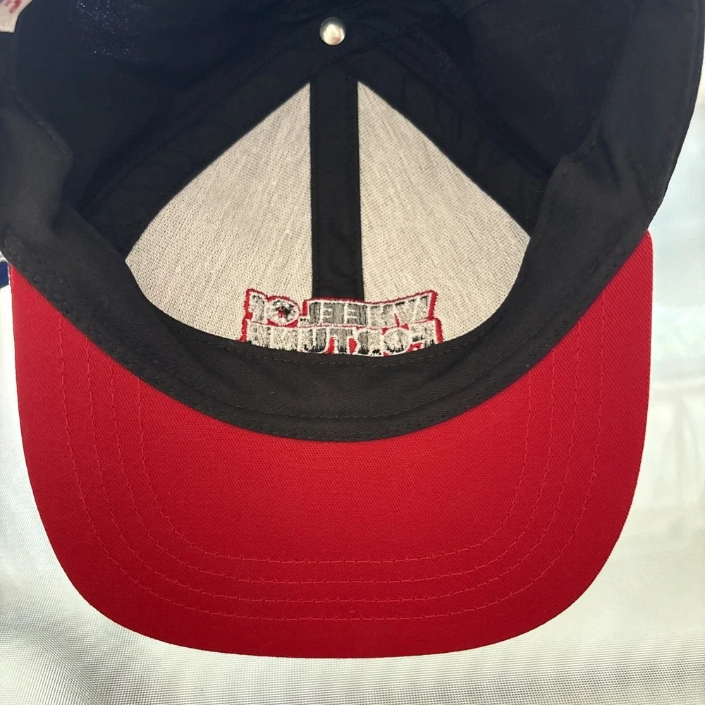 Vintage Wheel Of Fortune Black/Red Snapback Hat Made In USA EUC